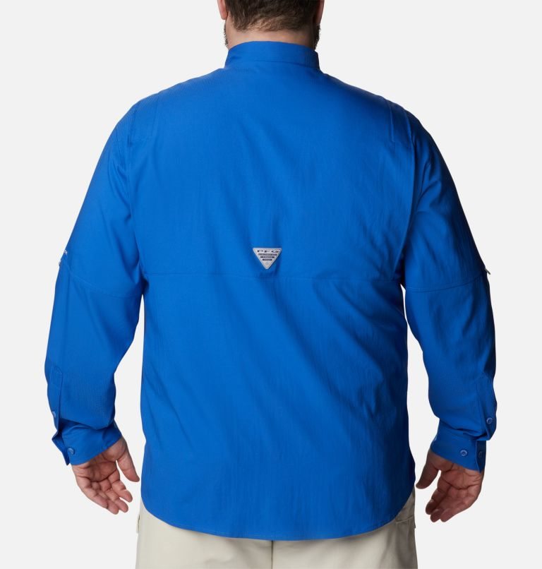 Men's Columbia PFG Tamiami II Long Sleeve Shirts Blue | Plus Size CA-R5C4A